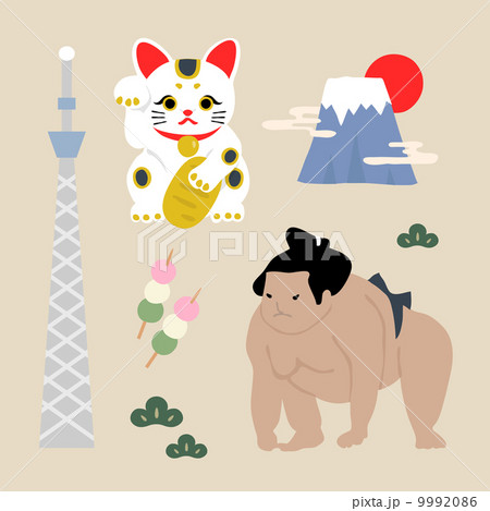 日本 ベクターイラストセット 日本 ベクターイラストセット 9992086