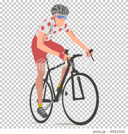 Cyclist Mountain Vector Illustration 9992088