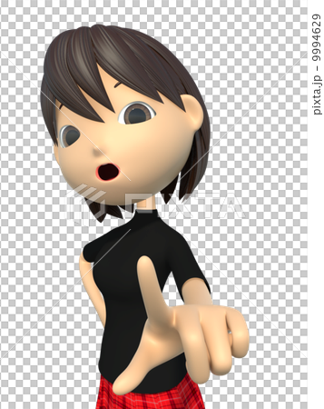 指をさす女性 9994629
