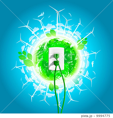 Green Energy Plug Concept 9994775