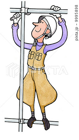 働く人63とび職 働く人63とび職 9995898