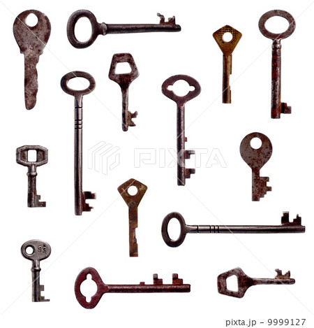Seamless pattern with antique keys 9999127