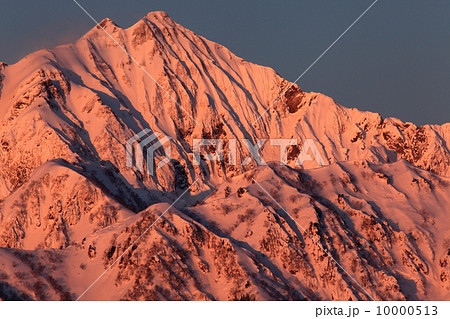 モルゲンロートの鹿島槍ヶ岳 10000513