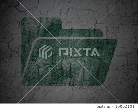 Business concept: Folder on grunge wall background 10002101