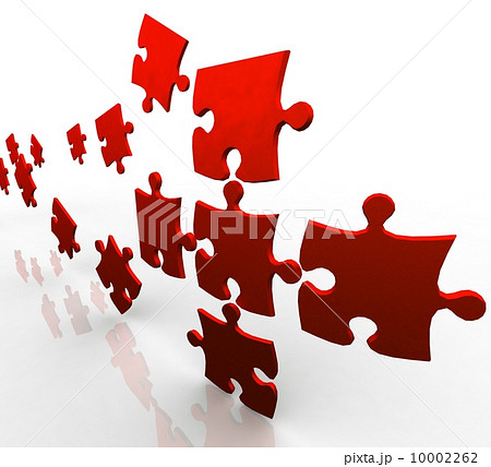 3d color puzzle. Conception of simple decision. 3d color puzzle. Conception of simple decision. 10002262