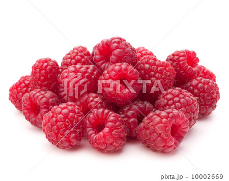 Sweet raspberry isolated on white background cutout 10002669