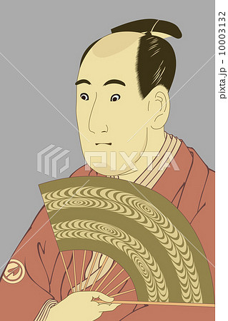 東洲斎写楽 三世沢村宗十郎の大岸蔵人のイラスト 10003132