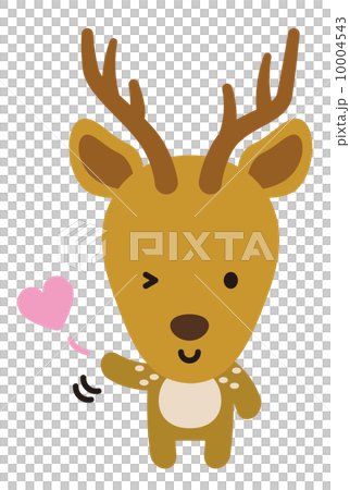 シカ【二頭身の動物・シリーズ】のイラスト素材 [10004543] - PIXTA