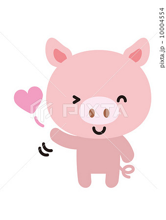 ブタ【二頭身の動物・シリーズ】 10004554