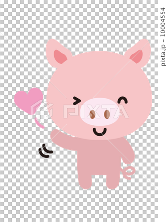 ブタ【二頭身の動物・シリーズ】 10004554