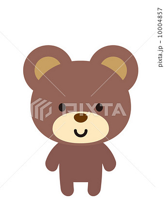 くま 二頭身の動物 シリーズ のイラスト素材