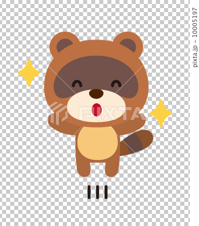 たぬき【二頭身の動物・シリーズ】のイラスト素材 [10005197] - PIXTA