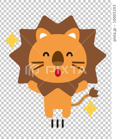 ライオン【二頭身の動物・シリーズ】 10005203