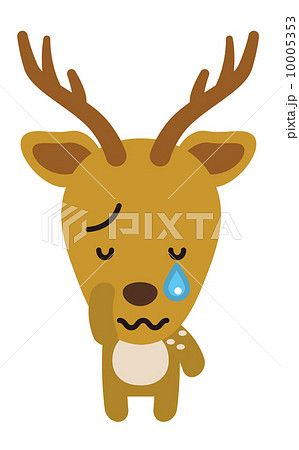 シカ 二頭身の動物 シリーズ のイラスト素材