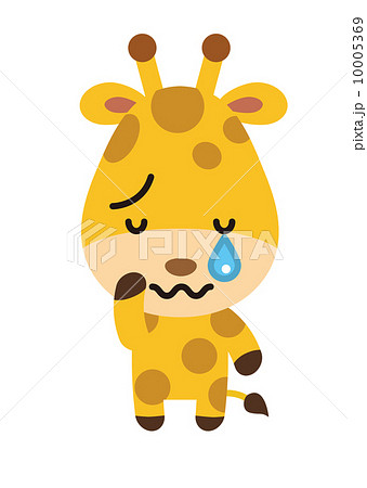 crying giraffe cartoon