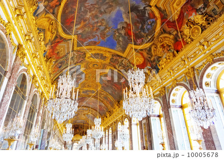 Interior Chateau of Versailles,Mirrored Ballroom , Paris, France 10005678