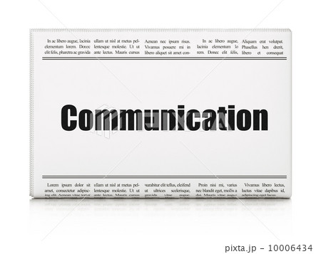 Advertising concept: newspaper headline Communication 10006434