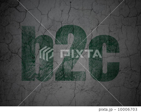 Finance concept: B2c on grunge wall background Finance concept: B2c on grunge wall background 10006703