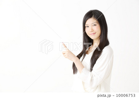 指差す・女性 指差す・女性 10006753
