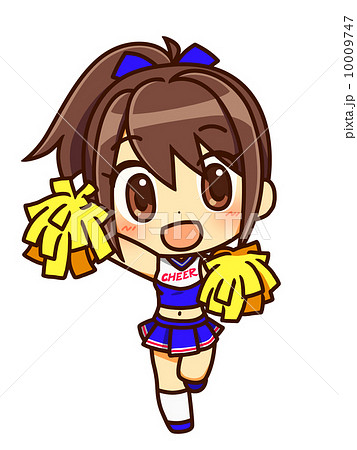 チアガール_ブルーチーム 10009747