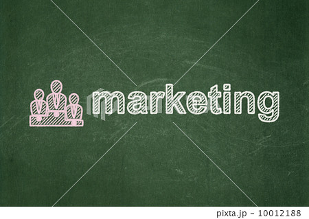 Business Team and Marketing on chalkboard background 10012188