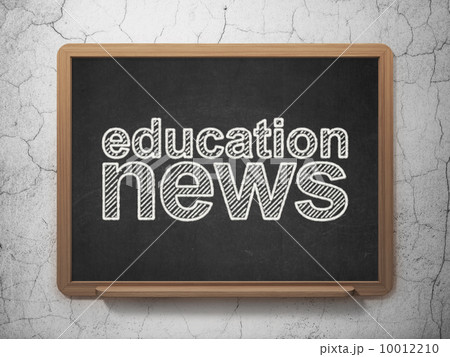 Education News on chalkboard background 10012210