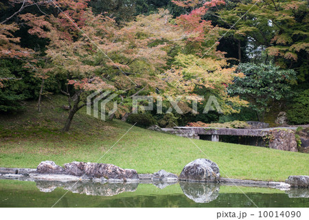 仙洞御所　南池の出島と土佐橋 10014090