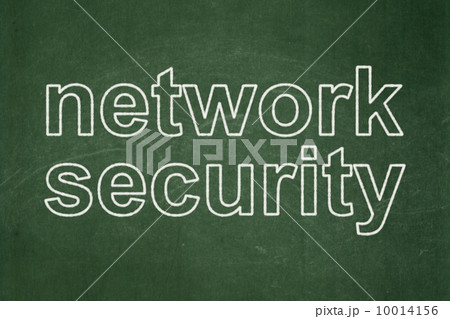 Privacy concept: Network Security on chalkboard background 10014156