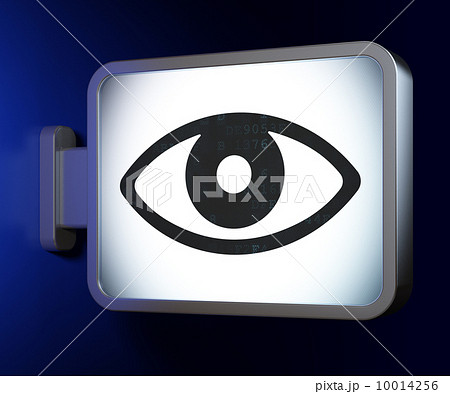 Security concept: Eye on billboard background 10014256