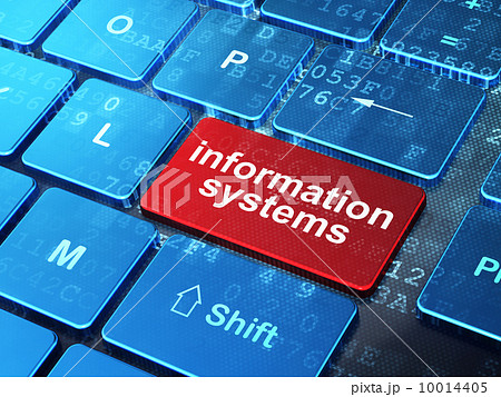 Data concept: Information Systems on computer keyboard background Data concept: Information Systems on computer keyboard background 10014405
