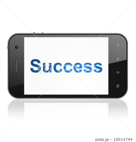 Business concept: Success on smartphone Business concept: Success on smartphone 10014794