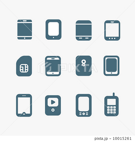 Abstract style modern and vintage mobile gadgets Abstract style modern and vintage mobile gadgets 10015261