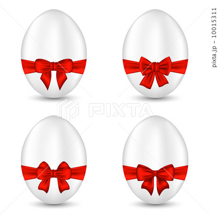 Easter set celebration egg wrapping red bow for your decoration Easter set celebration egg wrapping red bow for your decoration 10015311