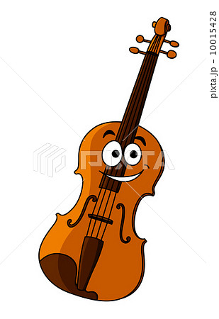 Smiling happy wooden violin 10015428