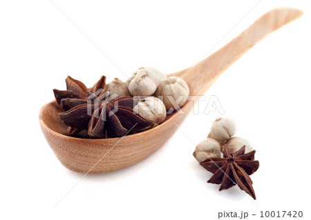 Spices in wood spoon Spices in wood spoon 10017420