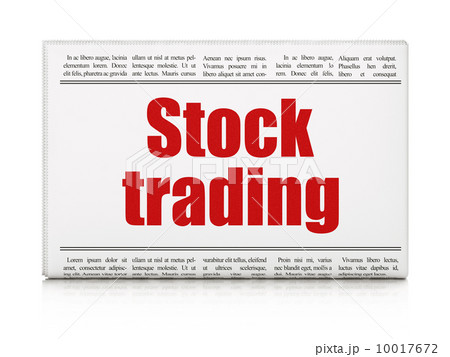 Business concept: newspaper headline Stock Trading 10017672