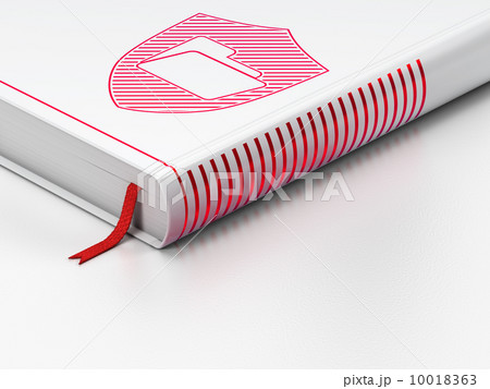 Business concept: closed book, Folder With Shield on white background Business concept: closed book, Folder With Shield on white background 10018363