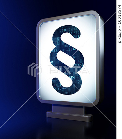 Law concept: Paragraph on billboard background Law concept: Paragraph on billboard background 10018574