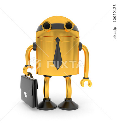 Gold robot businessman Gold robot businessman 10020128