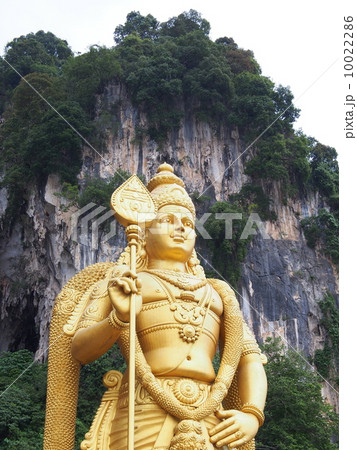 マレーシア クアラルンプール バトゥー洞窟 ムルガン神像 マレーシア クアラルンプール バトゥー洞窟 ムルガン神像 10022286