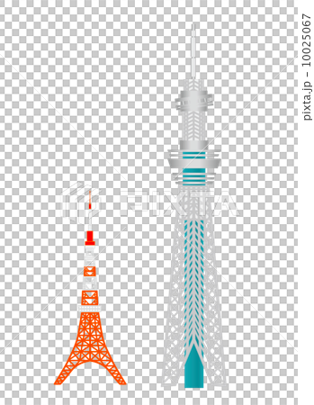 Tokyo Tower and Sky Tree 10025067