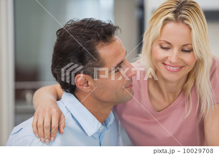 Close-up of a loving man looking at happy woman Close-up of a loving man looking at happy woman 10029708