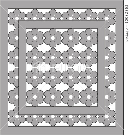 openwork ornaments with grey lace 10032363