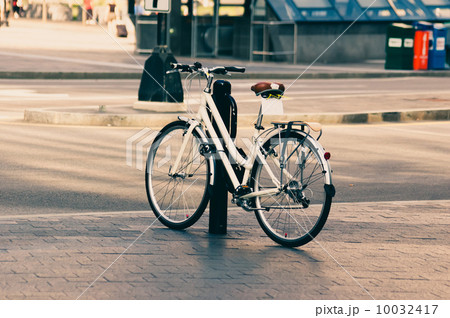 Bike outdoors in a city Bike outdoors in a city 10032417