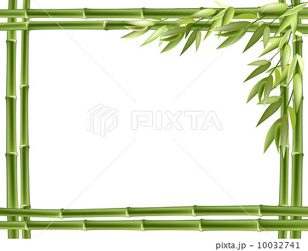 Bamboo Frame Vector Backgroundのイラスト素材