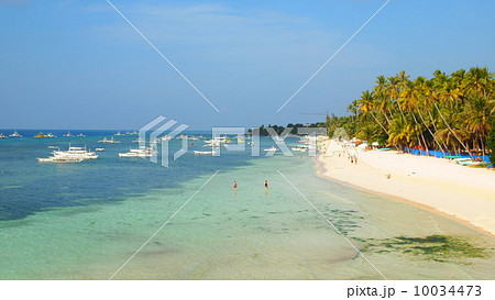 ボホール島のアロナビーチ 10034473
