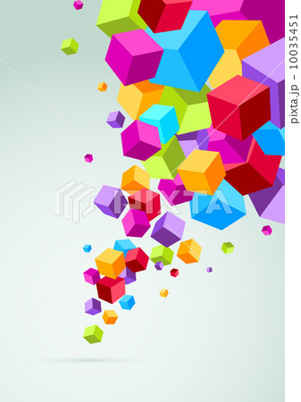 Banner with colorful cubes Banner with colorful cubes 10035451
