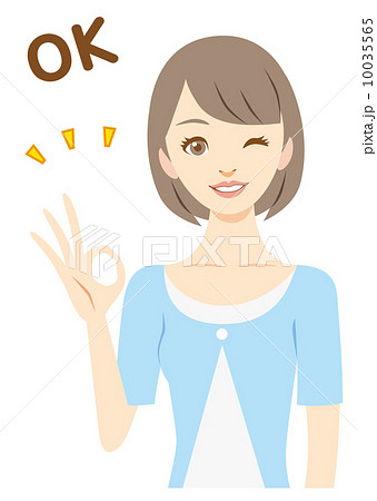 ショートヘアのお姉さん　OK 10035565