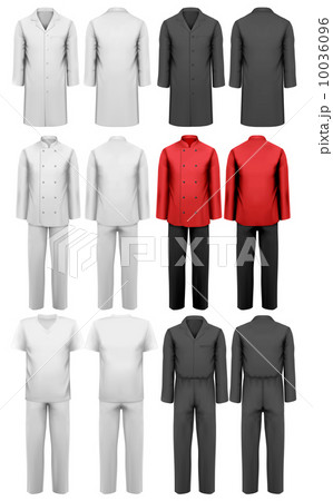 Set of various work clothes. Vector illustration 10036096