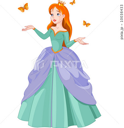 Princess and butterflies 10036433